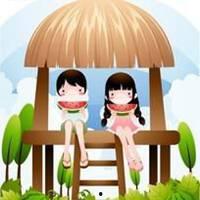 吃瓜头像情侣动漫可爱,吃瓜头像情侣动漫的甜蜜邂逅